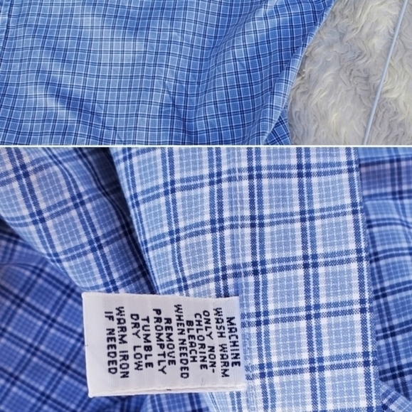 Ralph Lauren Blue Plaid button down XXL - Picture 8 of 8